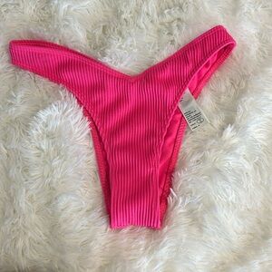 bathing suit pink bottoms - xs